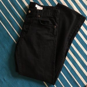 H&M Black Straight Leg Denim Jeans